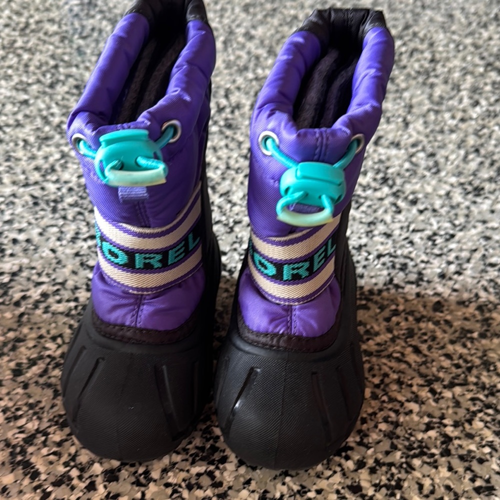 Sorel Vibrant Purple and Black Snow Boots